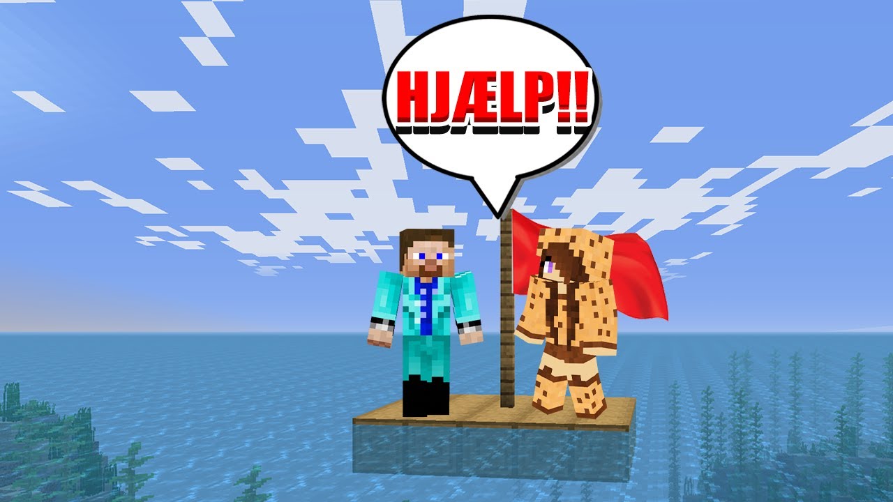 VI STRANDET PÅ EN TØMMERFLÅDE!! (DANSK MINECRAFT)