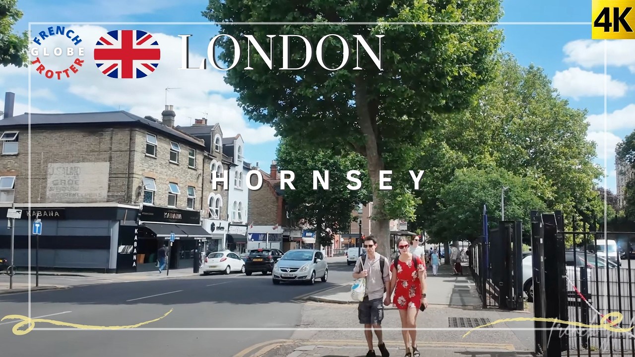 London Hornsey 🇬🇧 Suburb Walking Tour 4K | Priory Road ➜ St Mary’s Church Tower