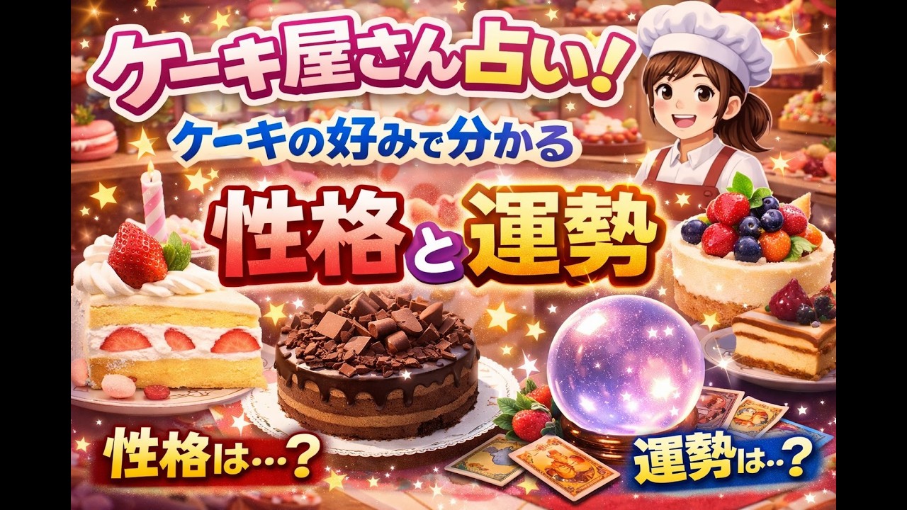 ケーキ屋さん占い！ケーキの好みで分かる性格と運勢