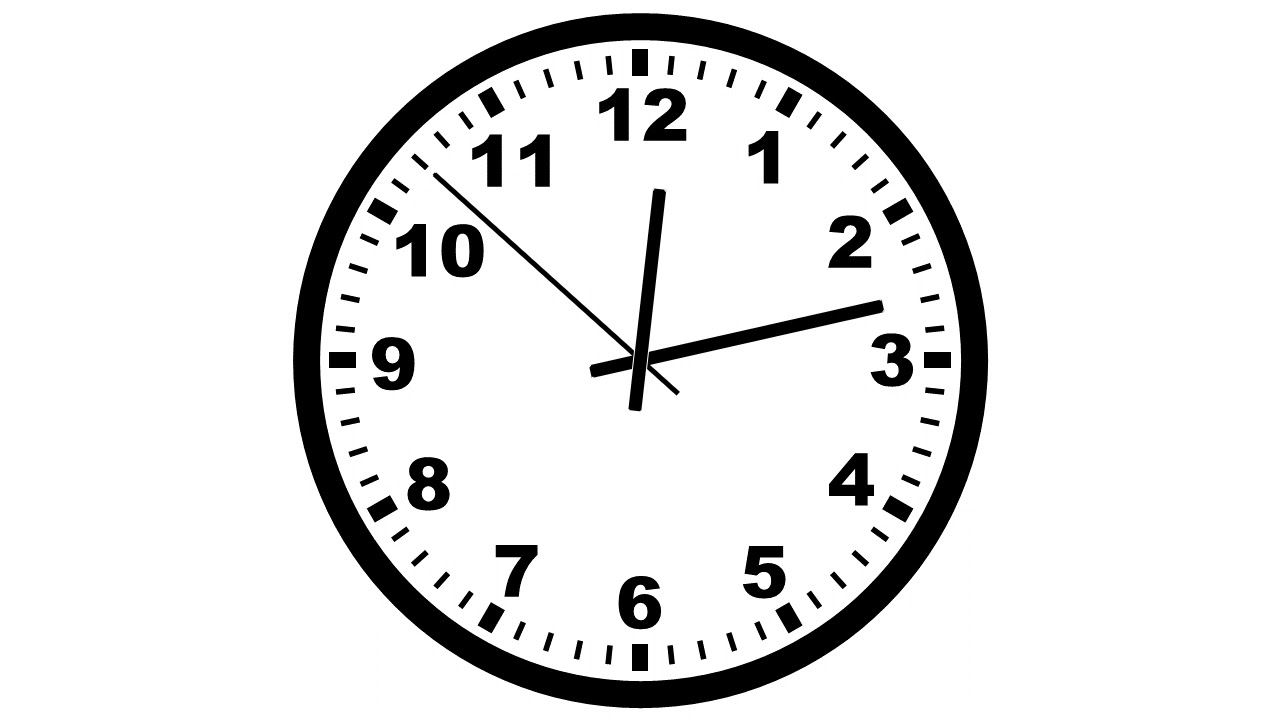 12時間ストップウォッチ（秒単位）【アナログ表示（１秒毎に秒針が進む）】【チクタク音】
