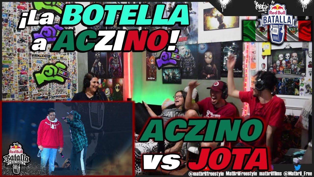 🔴COLOMBIANOS REACCIONAN a ACZINO vs JOTA ¡La BOTELLA a ACZINO! [RED BULL INTERNACIONAL 2016]