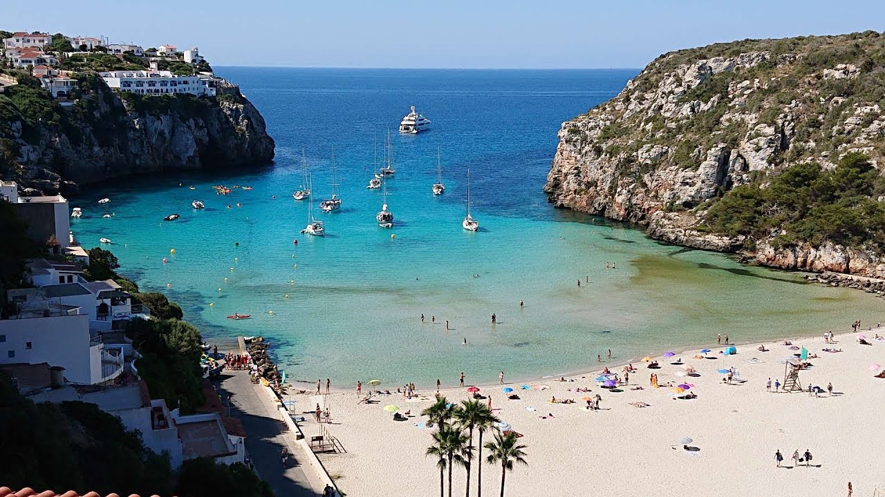 The beach in Cala en Porter, Menorca