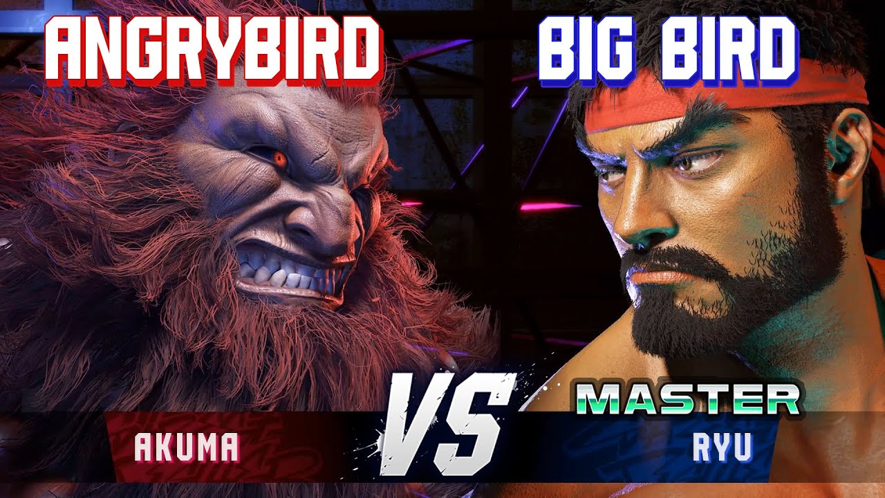SF6 ▰ ANGRYBIRD (Akuma) vs BIG BIRD (Ryu) ▰ High Level Gameplay