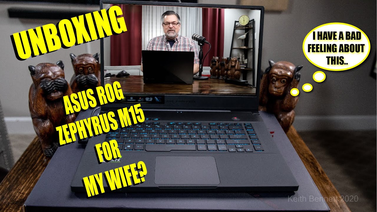 Unboxing a Asus Rog Zephyrus M15 Gaming Laptop for MY WIFE?