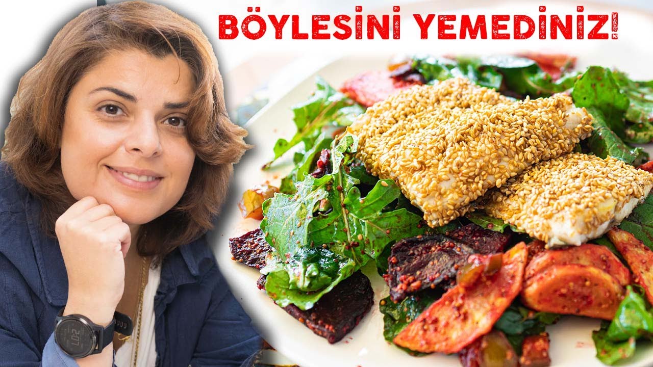 BÖYLESİNİ DAHA ÖNCE YEMEDİNİZ! 🥗 Patates, Pancarlı Efsane Roka Salatası 🐟 Susamlı Çıtır Levrek