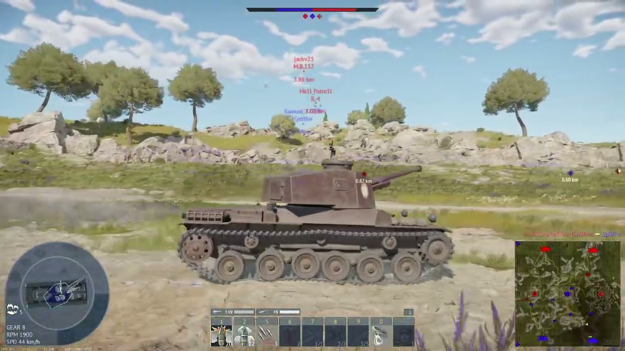 nexnapa - battle report Japan. Chi-Ha LG and Na-To, Tank WT 3.0 & 3.3