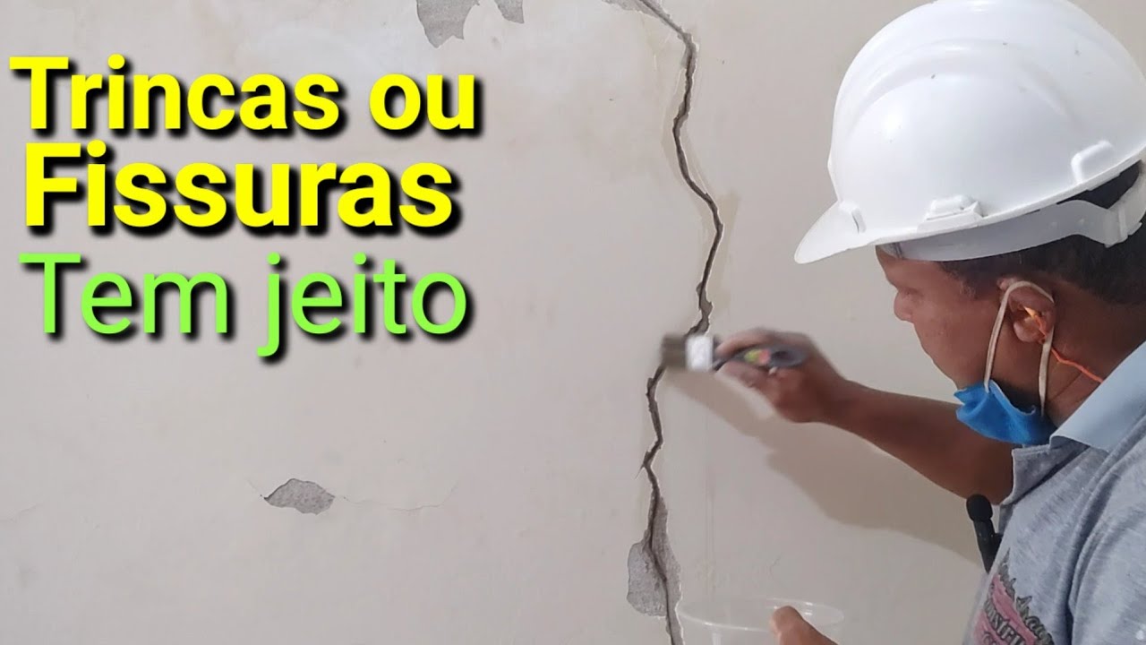 Parede com trincas fácil resolver!