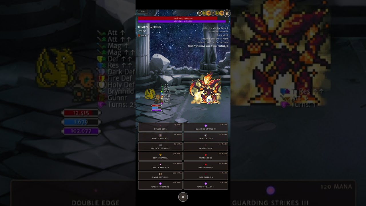 Orna - Beowulf Auriga - Lindworm vs Towers of Olympia Boss