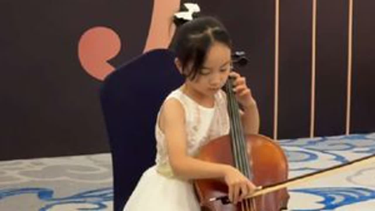 8岁大提琴比赛记录《C小调协奏曲》#马书乐 #马书乐大提琴