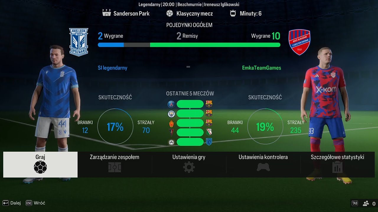 EA SPORTS FC 24 | Ekstraklasa | 2023/2024 | Lech Poznań - Raków Częstochowa