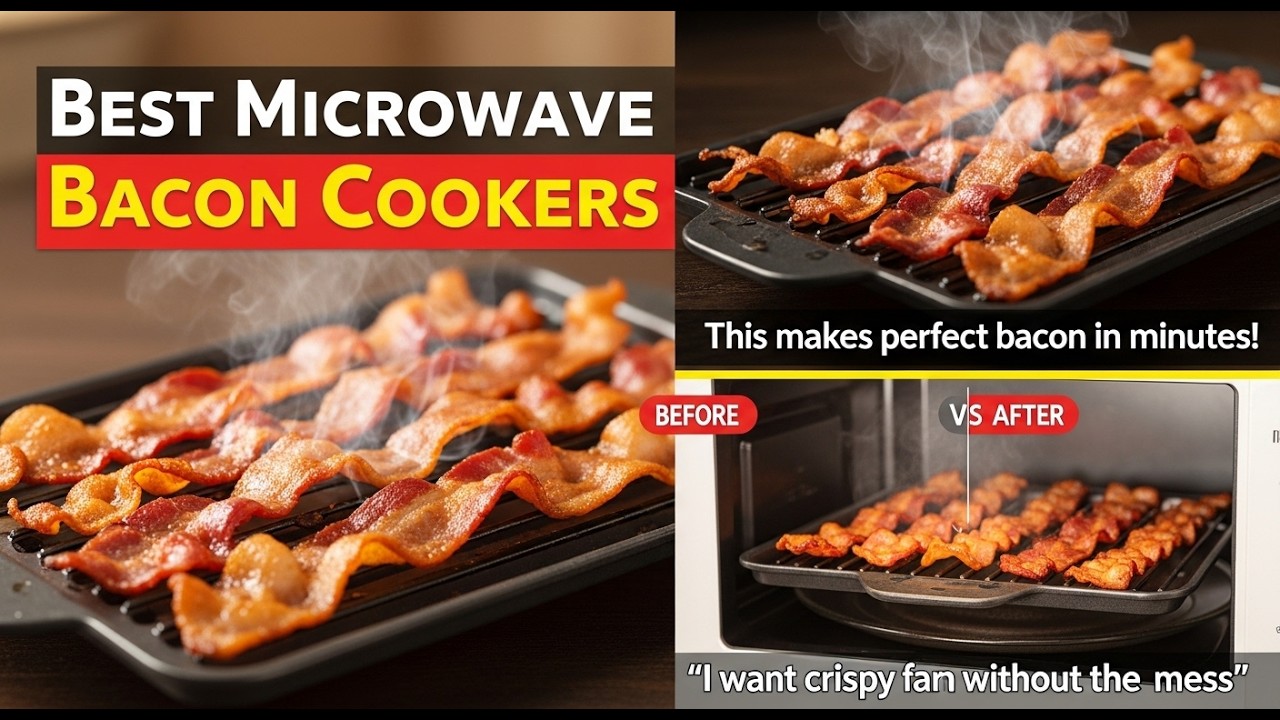 Top 5 Best Microwave Bacon Cookers 2026 | Stop Making a Mess! Best Splatter-Free Bacon Cookers.