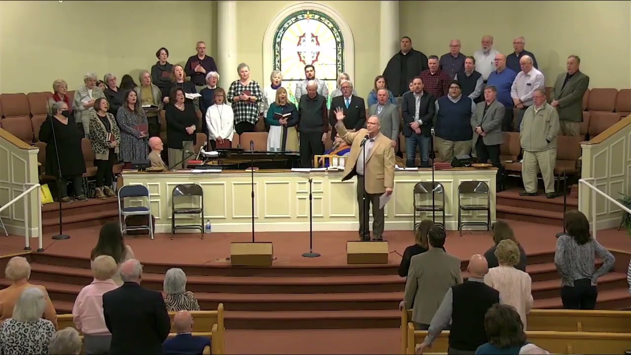 Church Sings Several Hymns Together - Coal Mountain 2022 Red Back Church Hymnal Singing