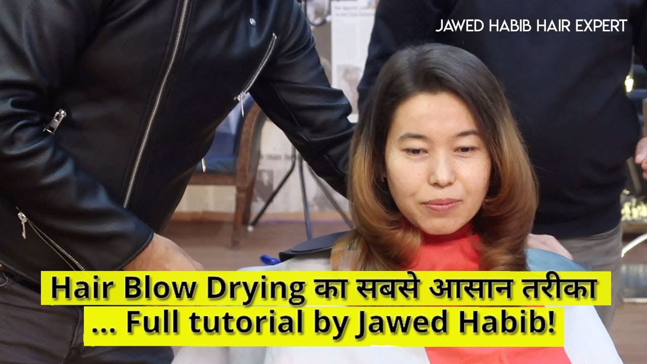 Blow drying tutorial l Step by Step HAIR SETTING - Jawed Habib