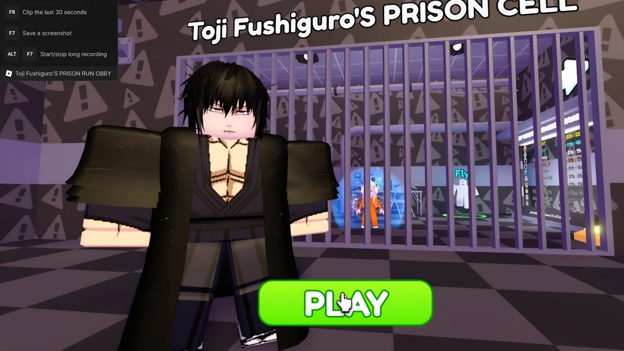 😲TOJI FUSHIGURO'S PRISON RUN OBBY FULL WAIKTHROUGH GAMEPLAY ROBLOX 