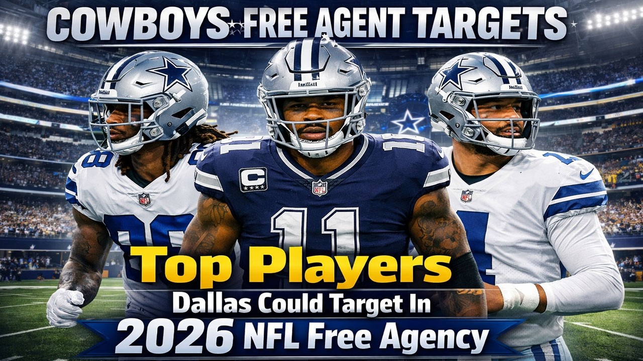 🚨 TOP Free Agents the Cowboys Could Sign in 2026! Dallas’ BEST Targets Revealed