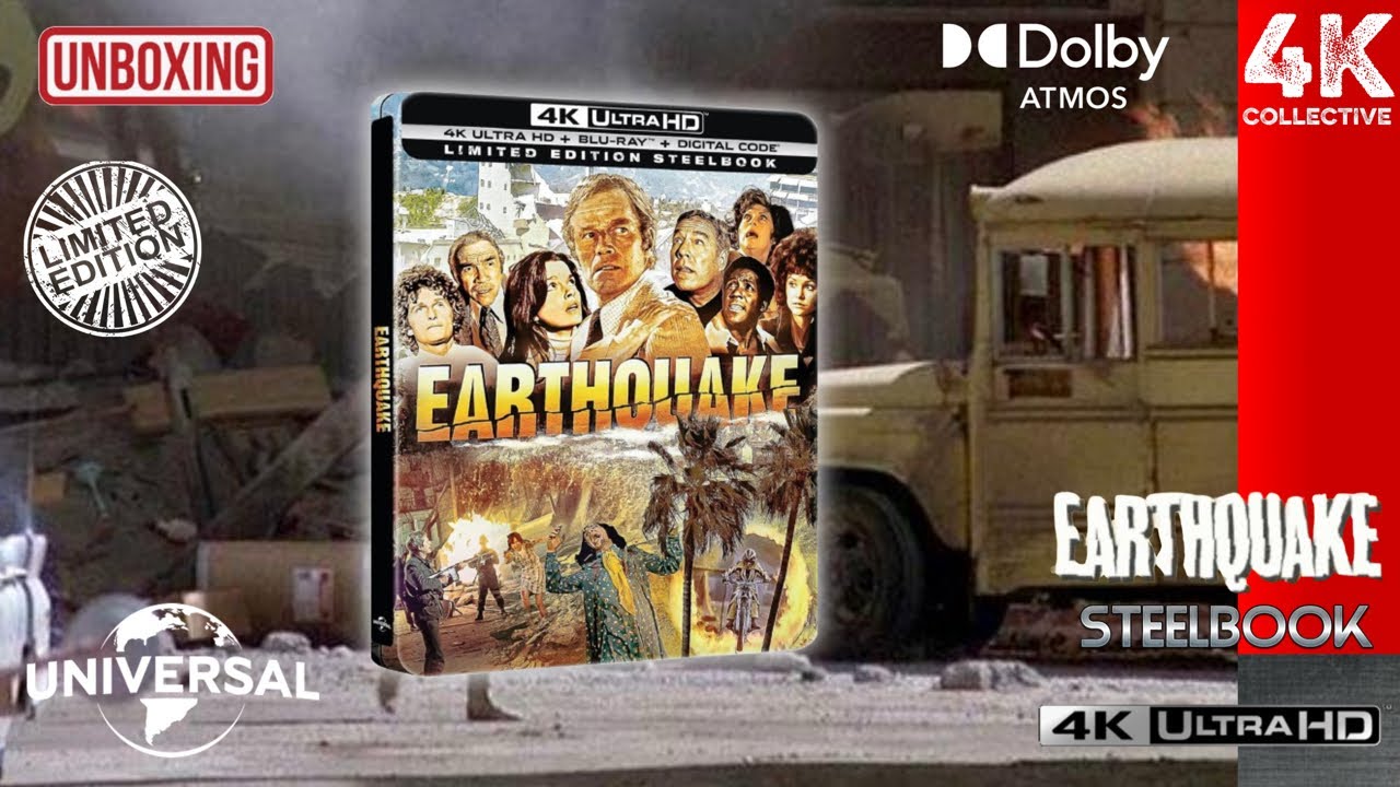 Earthquake 4K UltraHD Blu-Ray Limited Edition Steelbook from Universal | SDS
