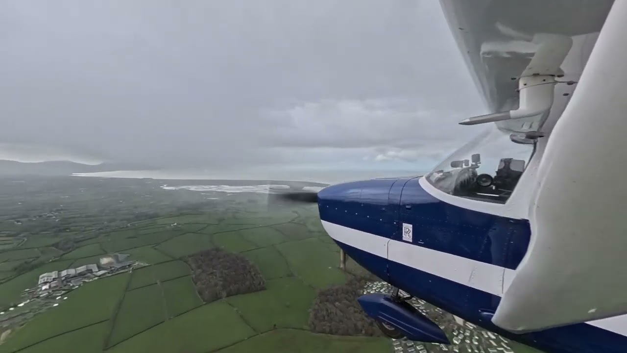C172 Menai Straight Transit and Caernarfon Arrival | F172H GAWVA