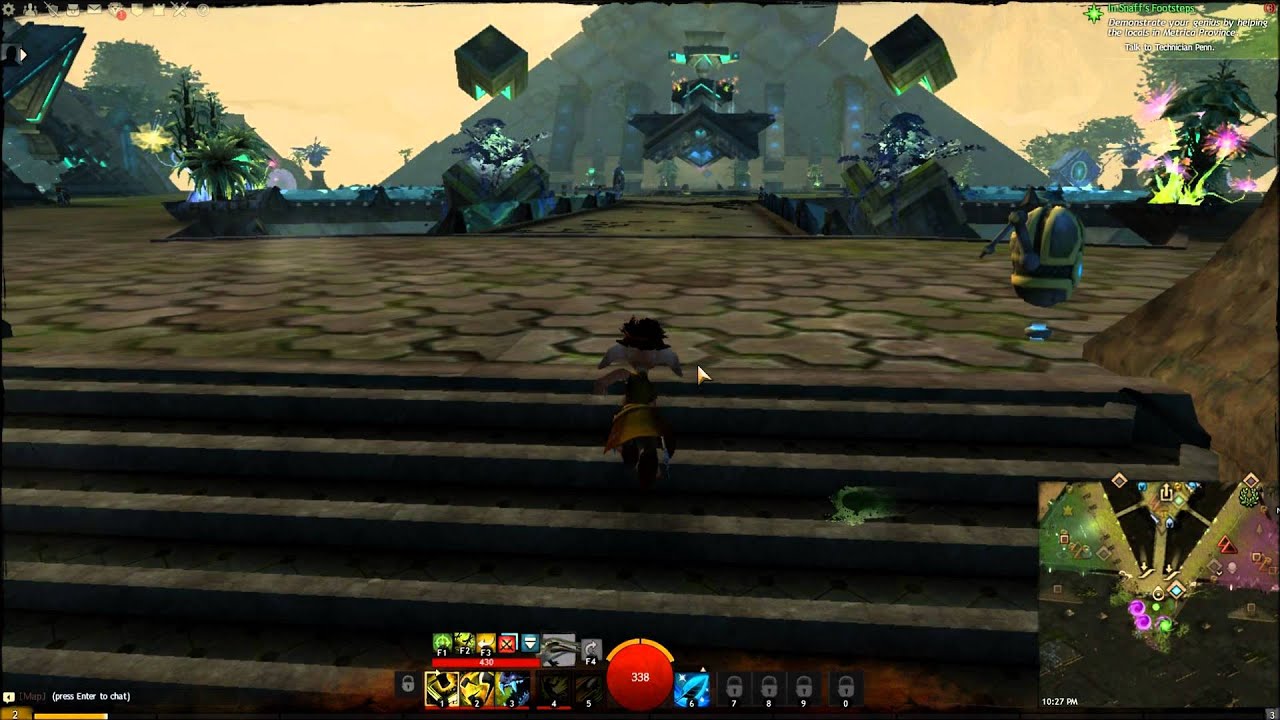 Guild Wars 2 : How to get to the Bank/TP at Rata Sum for Asura starting character.