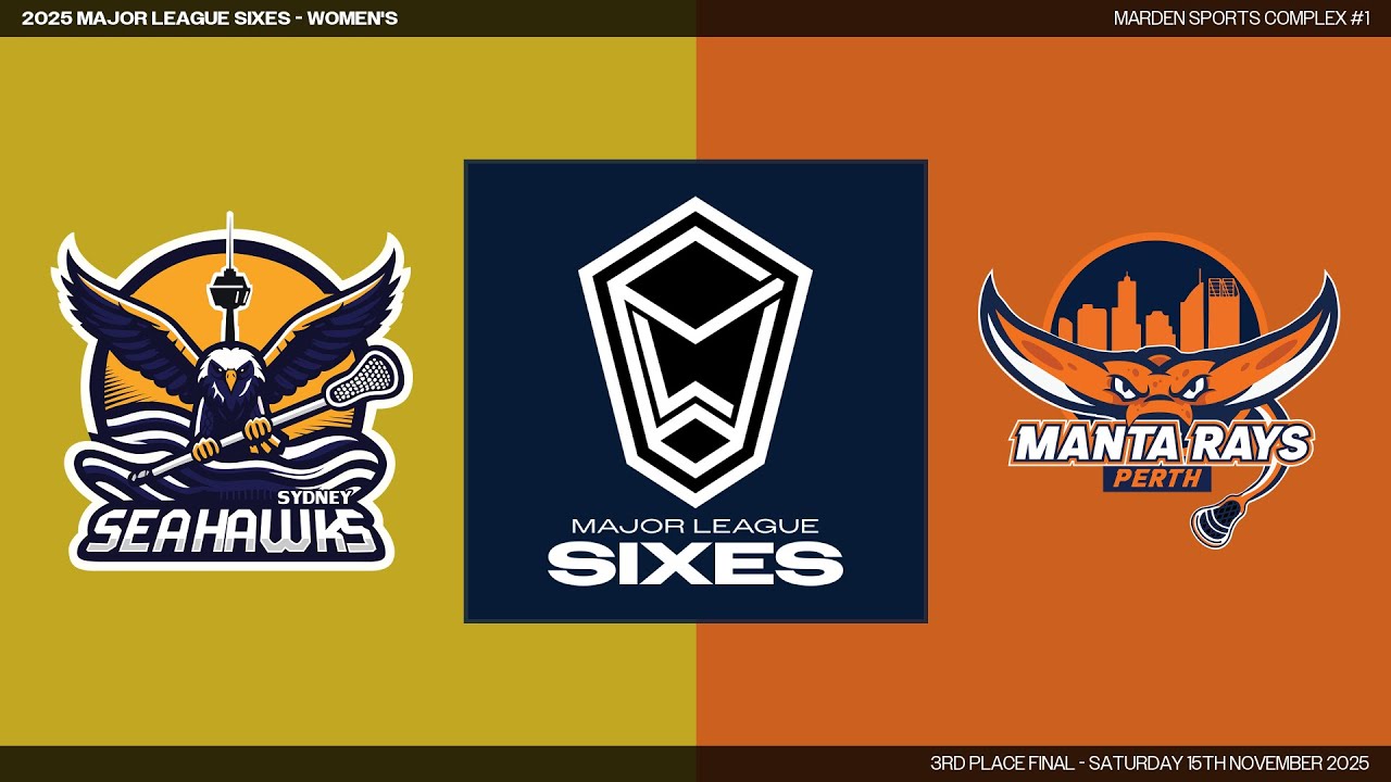 Sydney Seahawks v Perth Manta Rays  (3rd Place Final) - 2025 Major League Sixes - Women's
