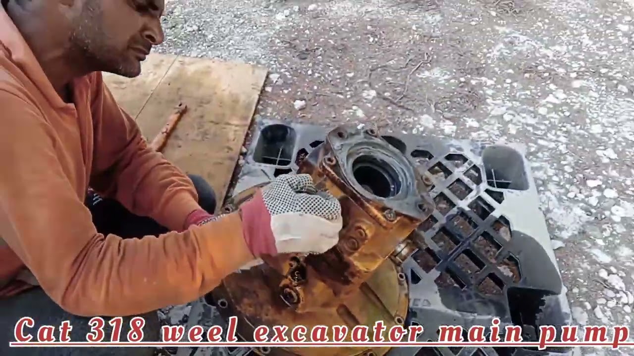 cat 318 wheel excavator main pump