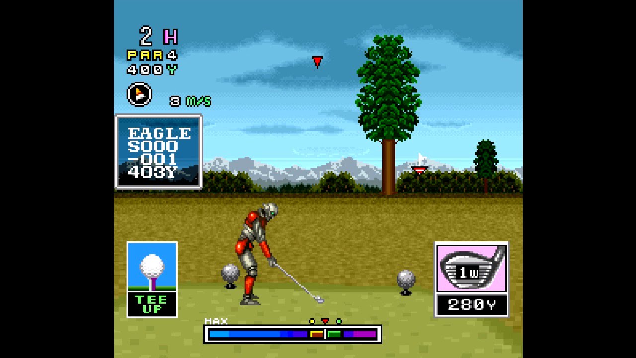 Mecarobot Golf ... (SNES) 60fps Gameplay
