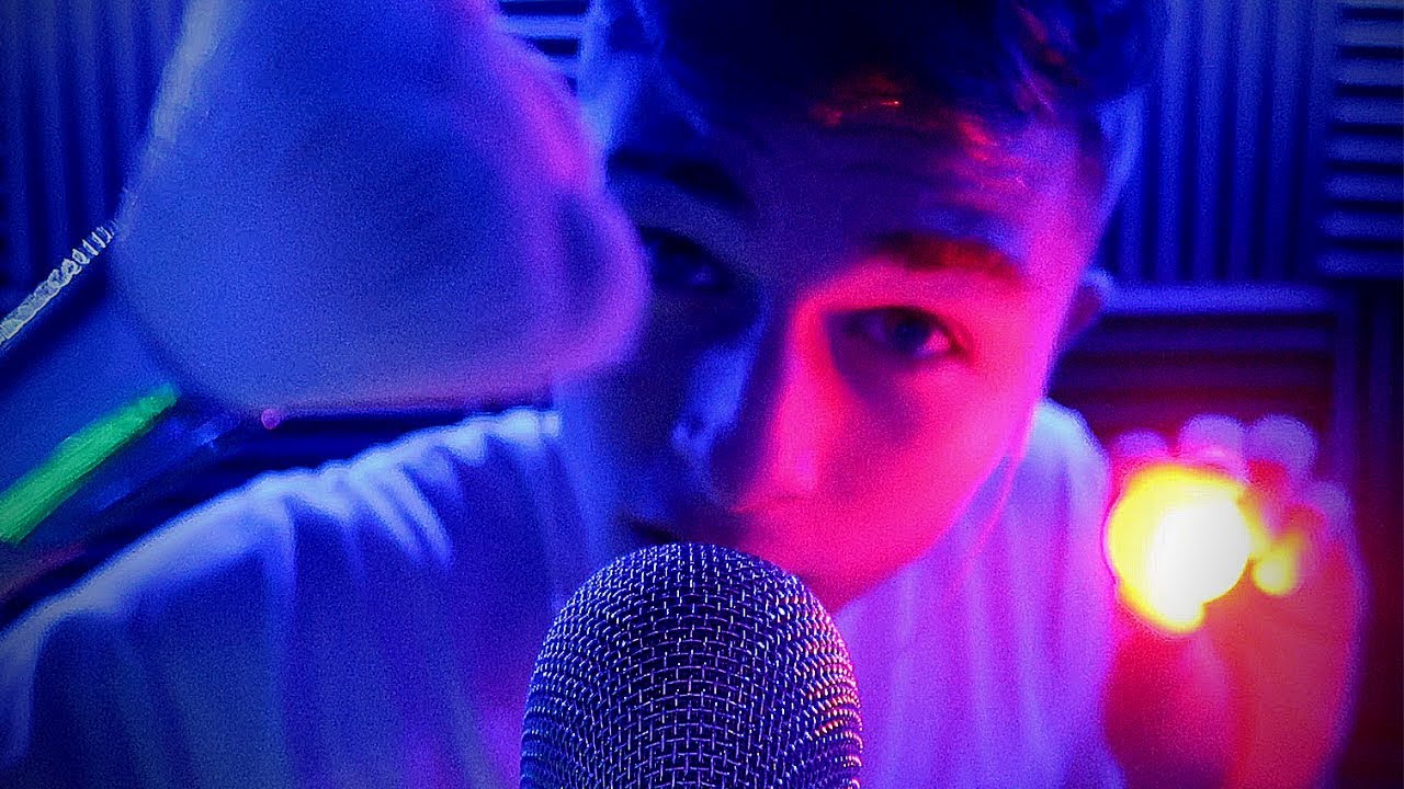 Psychedelic ASMR (Sleep-Inducing Light Triggers) Follow The Light, Keyboard Taps, Face Brushing