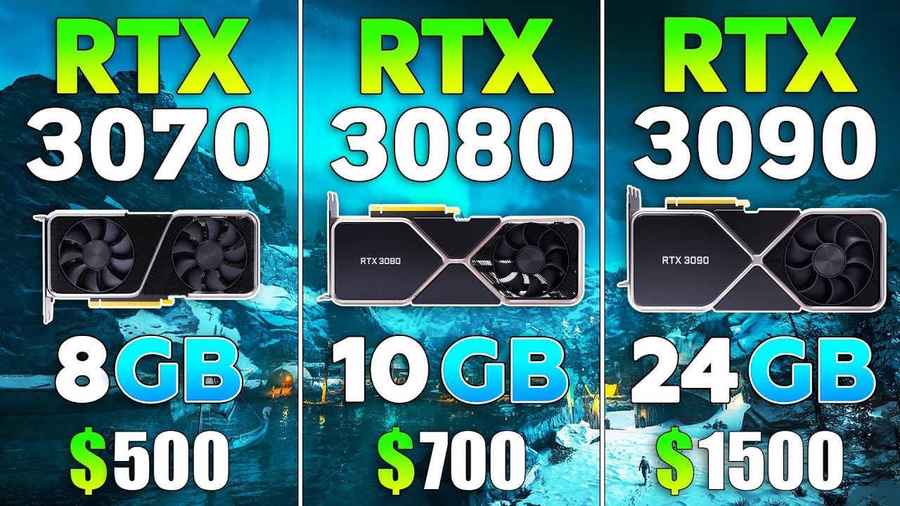 GeForce RTX 3070 vs RTX 3080 vs RTX 3090 - Test in 9 Games