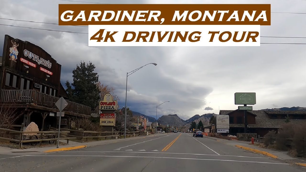 Gardiner, Montana | 4k Driving Tour | Dashcam