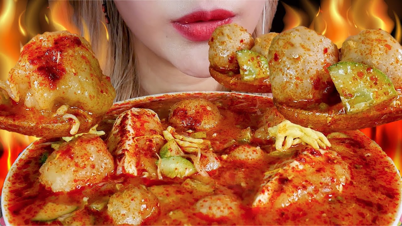 KHAS TASIKMALAYA😘✨️ASMR SOTENG (BAKSO BONTENG) KUAH PEDAS 🔥SPICY MEATBALL CUCUMBER
