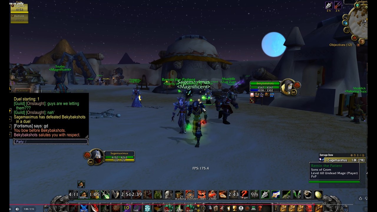 Rogue (me) vs Pally (Beckybakshots): Epoch WoW, post Season 1 Update!!!