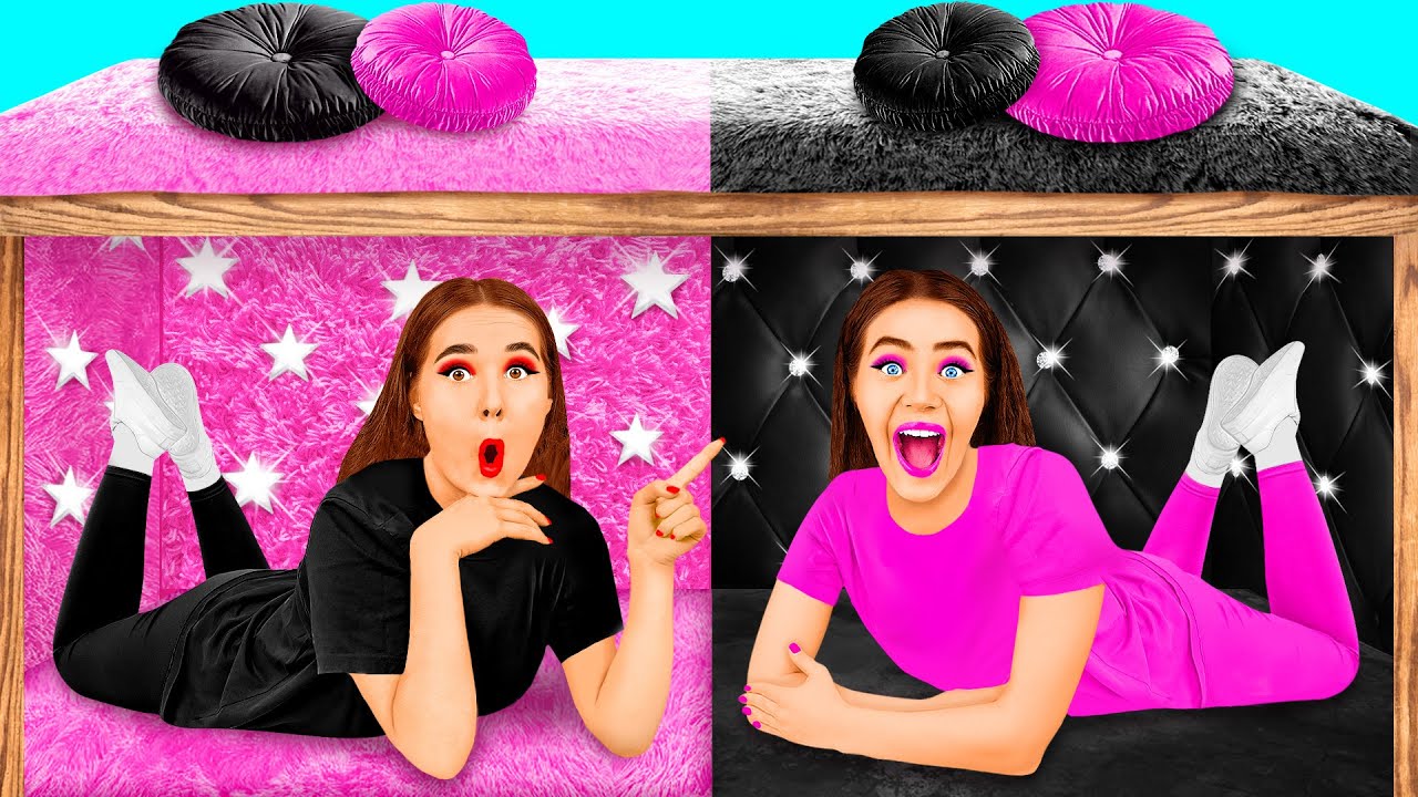 Kamar Rahasia Di Bawah Tempat Tidur | Kaya vs Bangkrut Tantangan Fun Challenge