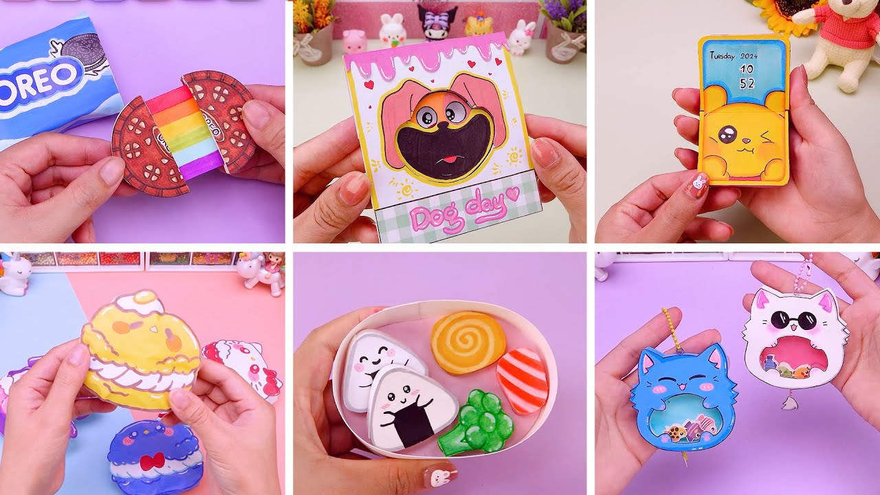 TOP 20 DIY Easy Paper Craft Miniature Food You Can Make at Home, Paper Mini Bento | Tiny DIY Craft