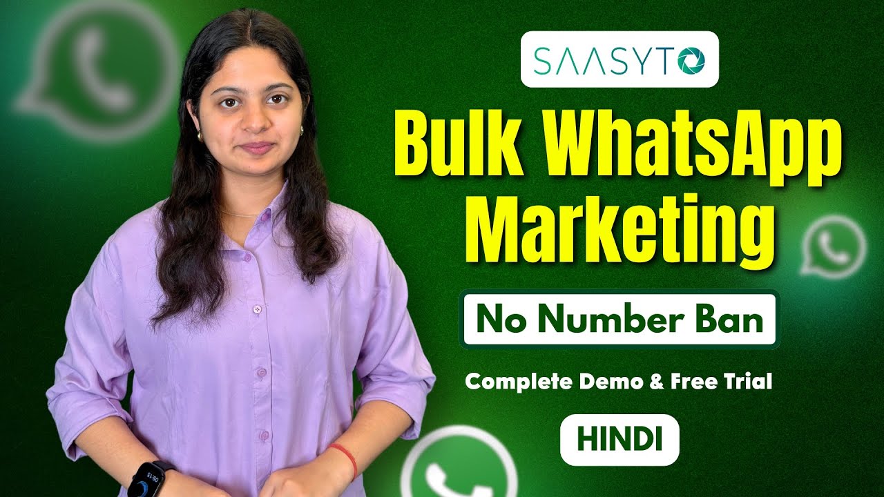 Saasyto WhatsApp Official Full Demo | Zero per Message Cost [Hindi]