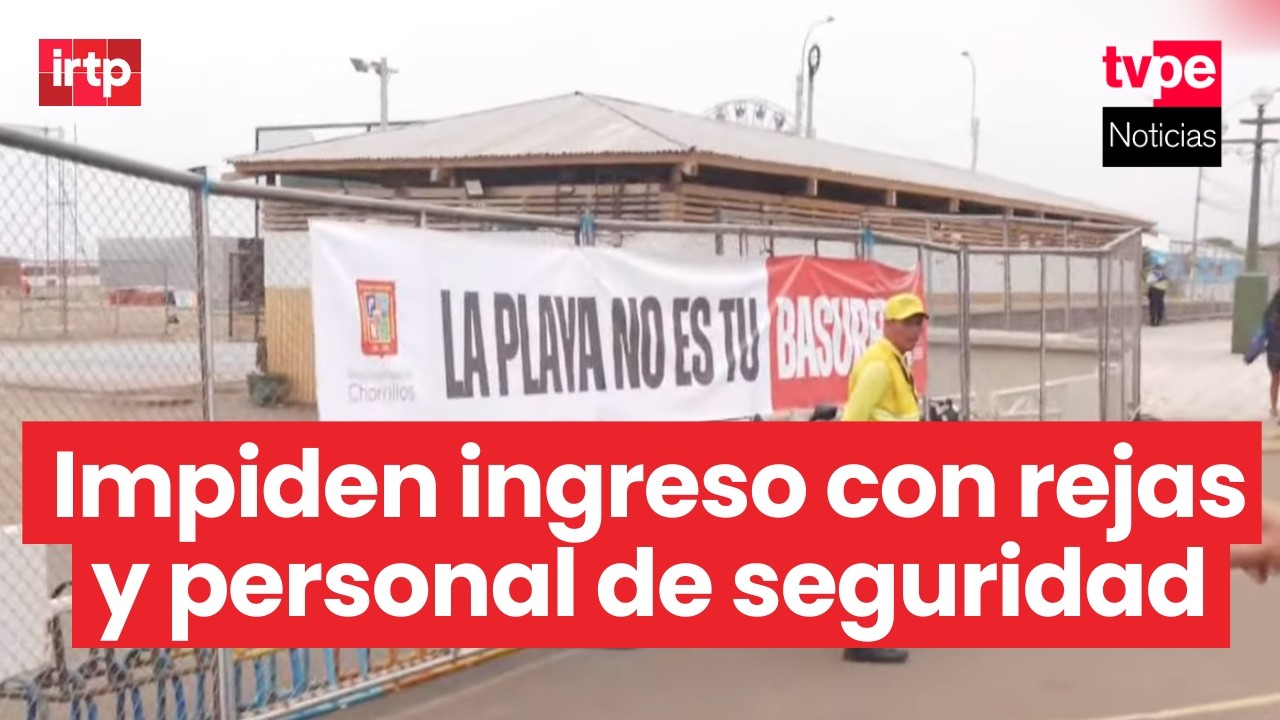 Así lucen los accesos a la playa Agua Dulce, cerrada hoy domingo 15 de febrero