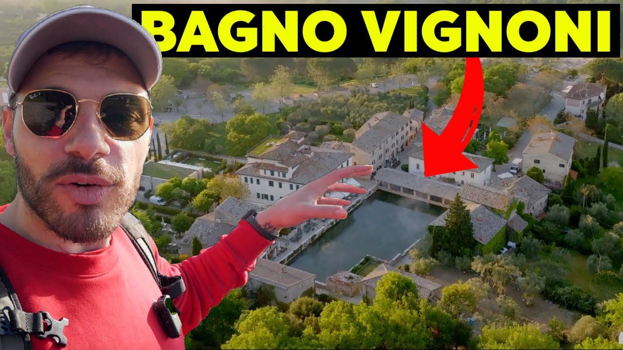 LE TERME GRATIS PIU BELLE D’ITALIA *SENZA TURISTI* - Bagno Vignoni Toscana Drone