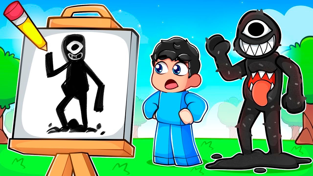 Roblox Pero Te Conviertes en lo que Dibujas