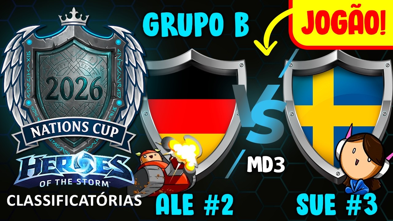 [Copa das Nações de HOTS 2026] ALE #2 x SUE #2 | Classificatórias Grupo B