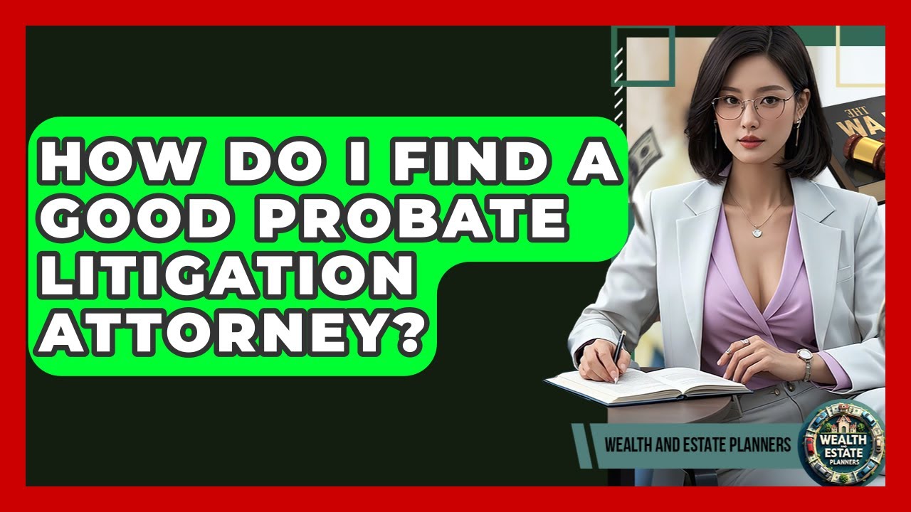 How Do I Find A Good Probate Litigation Attorney? - Wealth and Estate Planners