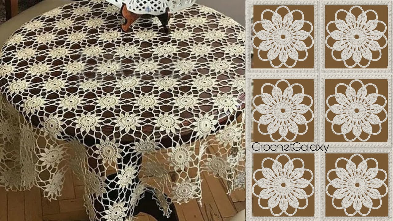 Crochet a Stunning Sun Motif – Perfect for Round Tables!☀️