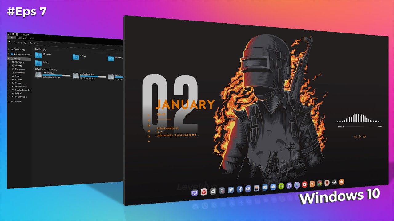 Cara Membuat Tampilan Windows 10 Lebih Menarik & Aesthetic - Makeover Your Desktop Episode 7
