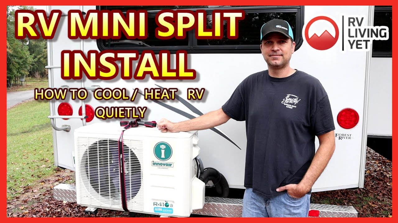 Установка кондиционера Mini Split в автодоме-кемпере. Установка теплового насоса Mini Split в авт...