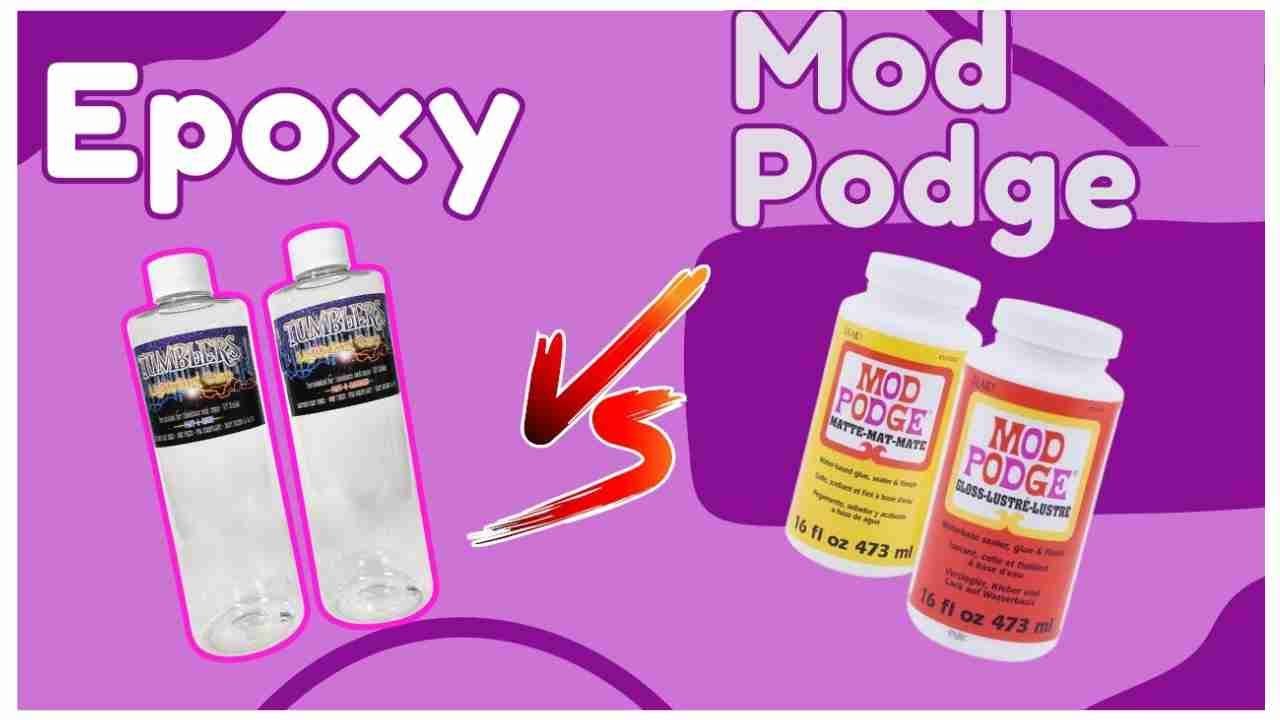 Epoxy Vs Mod-Podge by when applying glitter video