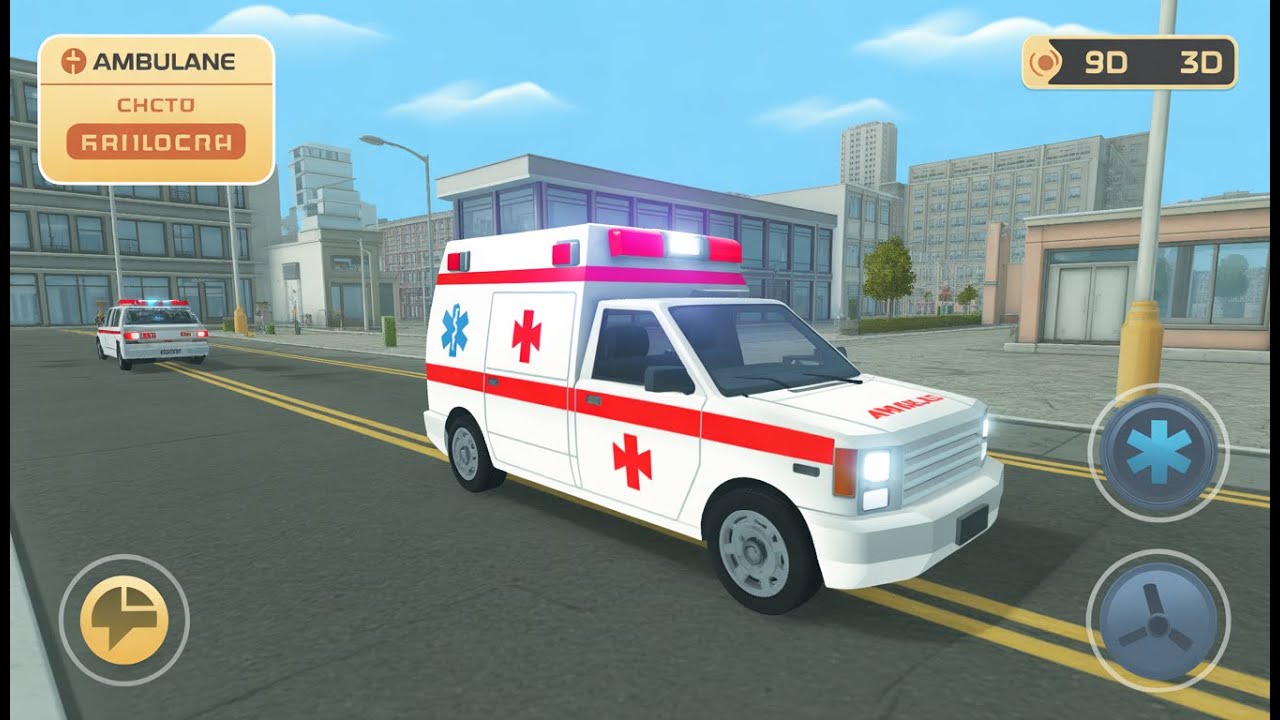 New Ambulance Car Drive City Rescue Simulator -911 Emergency Ambulance Driving 3D - Android Gameplay