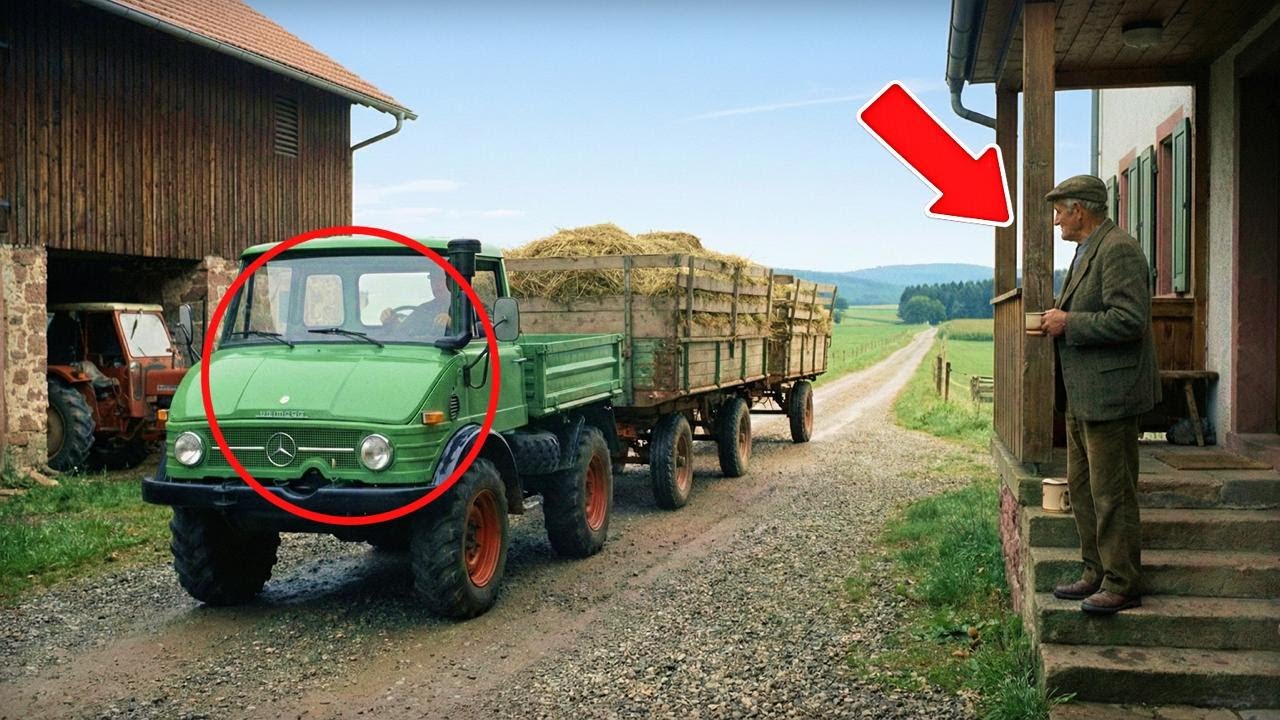 Er meinte, Unimog ersetze Traktor und LKW… Nachbarn lachten über kleine Räder, bis Heuernte kam