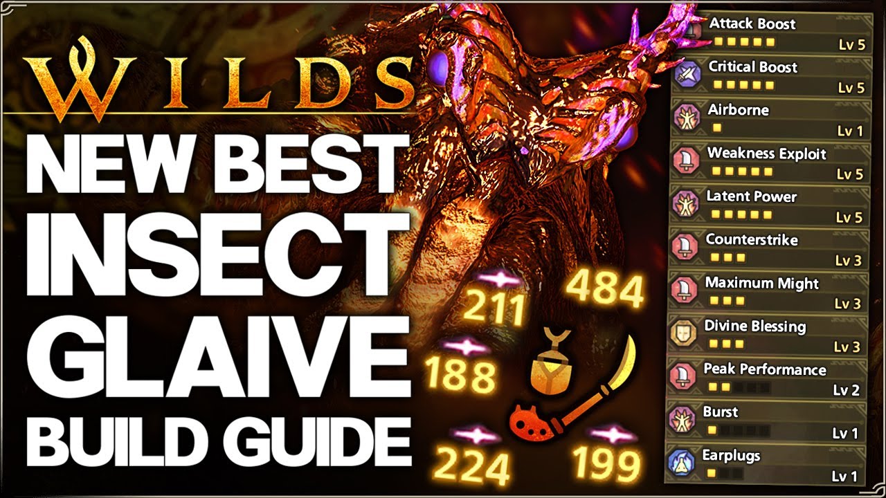 Monster Hunter Wilds &mdash; новый лучший билд OP Insect Glaive &mdash; максимальный урон в TU3 Arch Nu Udra,...