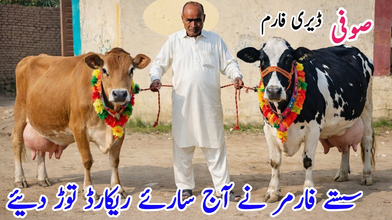 Suffi Dairy Farm | Australian Friesian Cross Cows for sale in Pakistan | Bismillha best