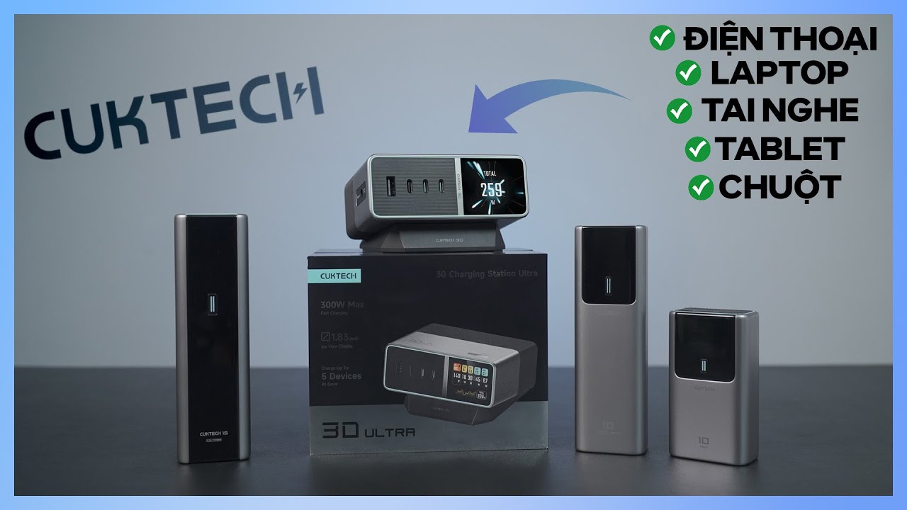 Củ Sạc Cân Cả Thế Giới | Cuktech 30 Ultra 300W GaN
