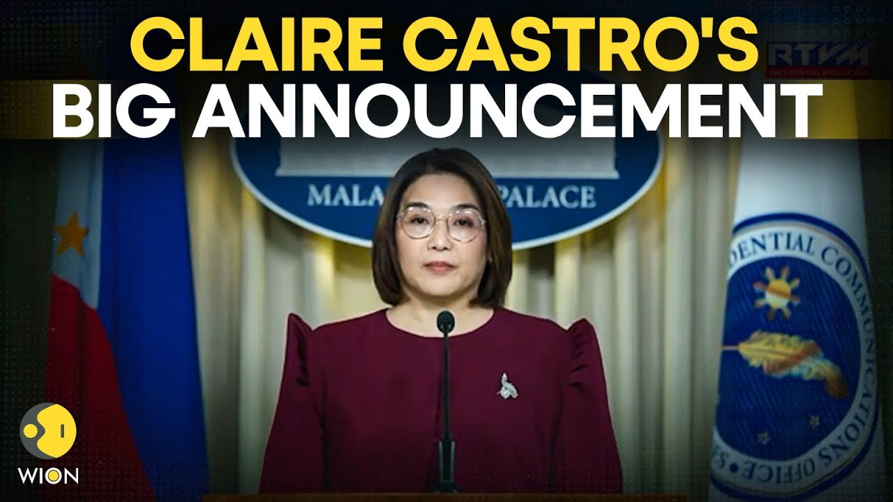 Philippines SHOCKER LIVE: President Marcos Aide Claire Casto Make Big Announcement | WION LIVE