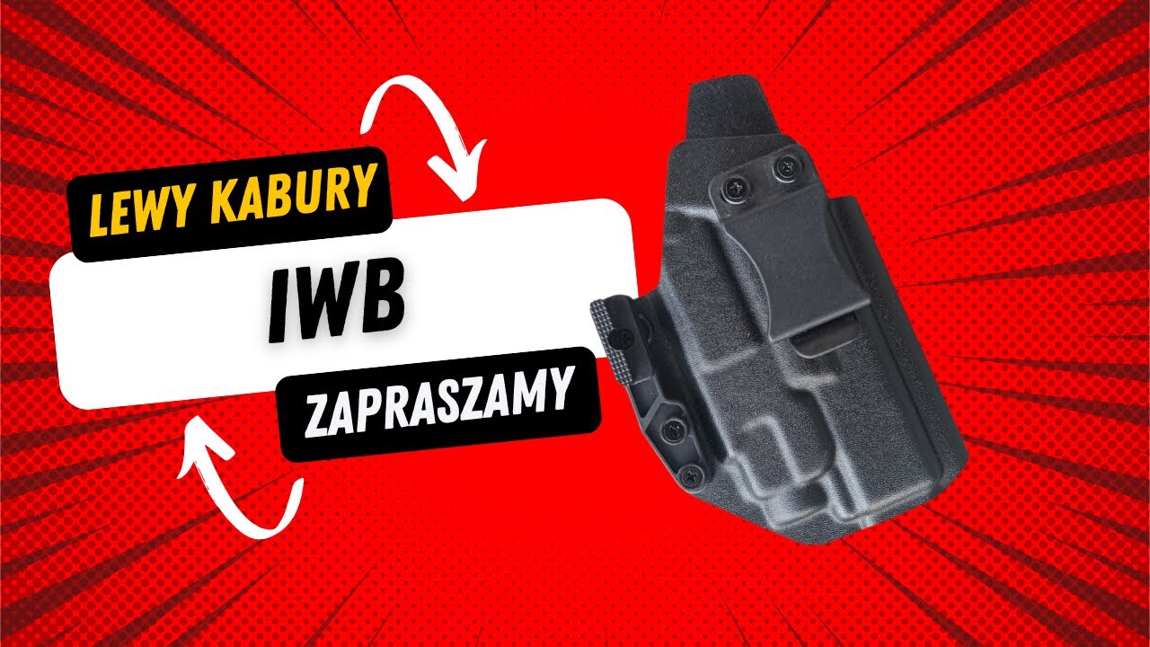 kabura pistoletowa wewnętrzna IWB do skrytego noszenia