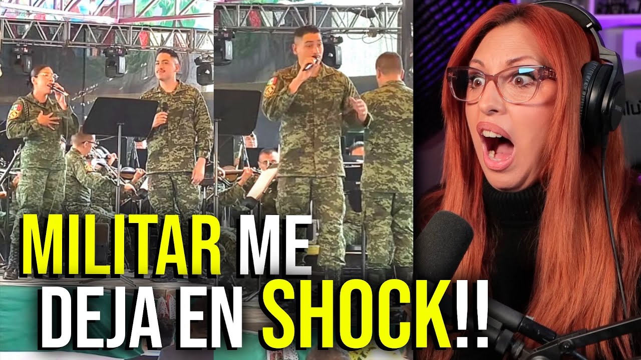 MILITAR del EJ&Eacute;RCITO MEXICANO 🇲🇽 Con INCRE&Iacute;BLE VOZ! |  vocal coach analiza